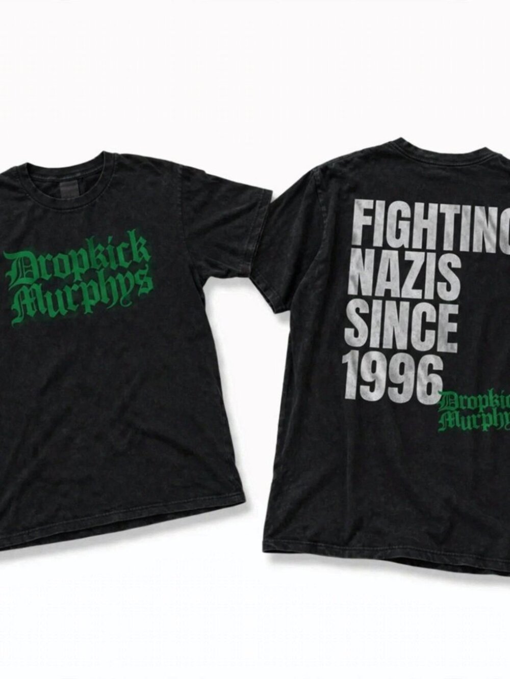 Dropkick Murphys Fighting Nazis Since 1996 Black T-Shirt S-3XL